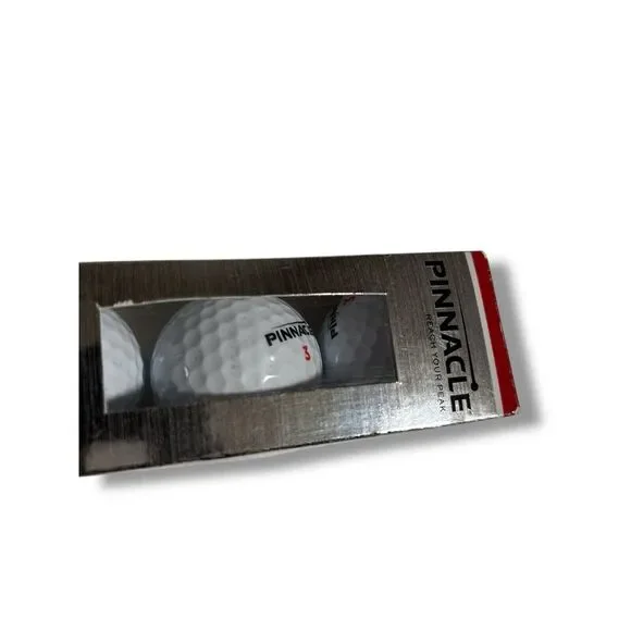 New Box Pinnacle Rush Distance White Golf Balls (3 Balls) - Picture 4 of 4